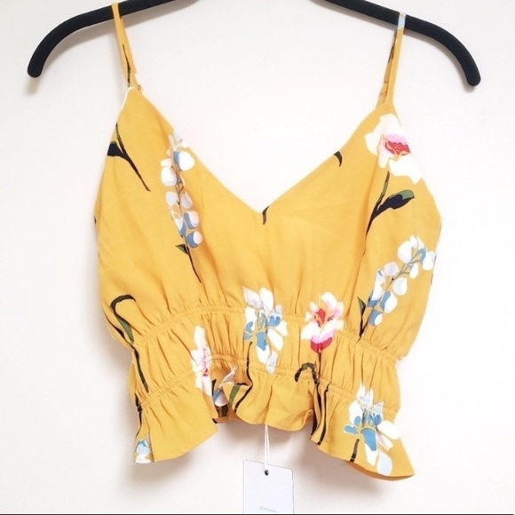 L’Academie Salta top in Yellow Meadow Medium - Picture 2 of 7